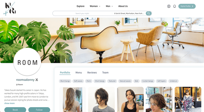 Professional stylist profile for attracting loyal salon clients