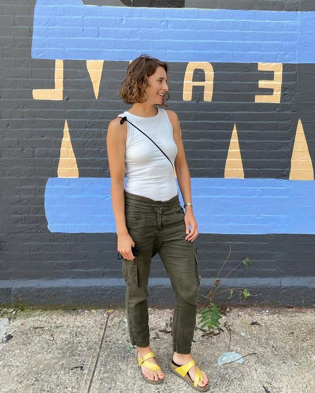 A short, wavy bob with textured layers.
