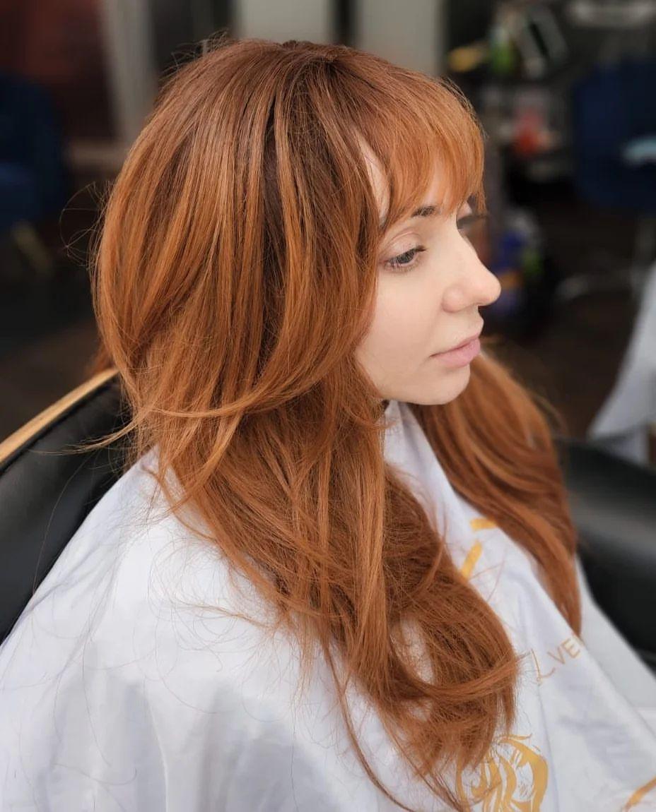 What a difference a cut can make to a person's appearance. One side was cut the other side is still untouched.  3